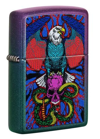 [ITM010621018418] ZIPPO LIGHTER EAGLE SNAKE SWORD DESIGN 49600