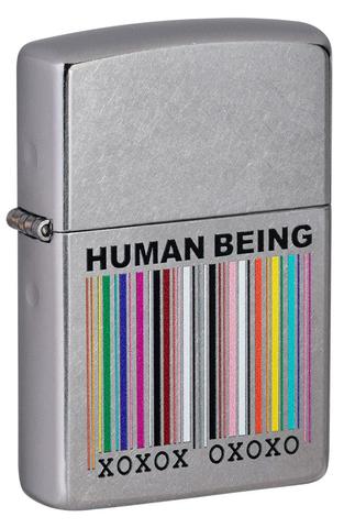 [ITM010621018429] ZIPPO LIGHTER HUMAN BEING DESIGN 49578