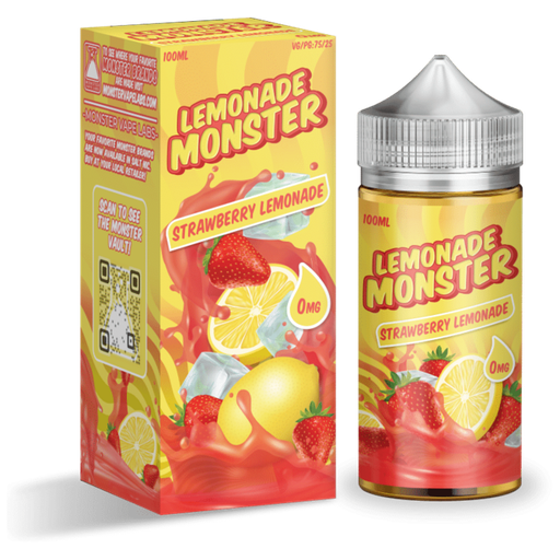 [INTREF05376] LEMONADE MONSTER SYNTHETIC NICOTINE 100ML (STRAWBERRY LEMONADE, 3MG)