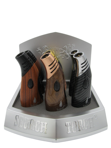 [ITM021121021465] SCORCH TORCH LIGHTER ASSORTED COLORS #61627 BOX OF 6