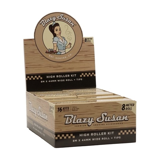 [BLAZ-09498] BLAZY SUSAN UNBLEACHED HIGH ROLLER KIT 8 METERS BOX OF 16