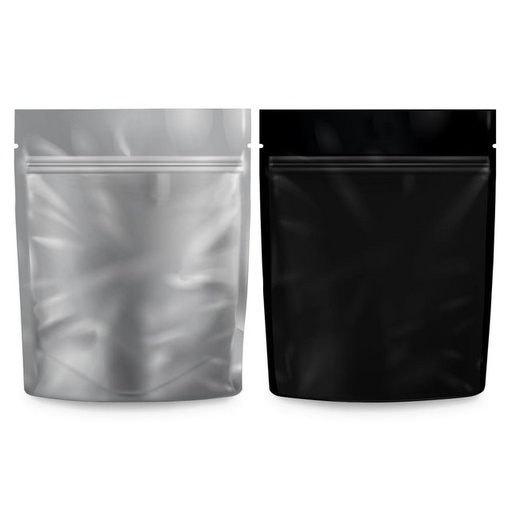 [LOU-01363] LOUD LOCK MYLAR ZIPPER BAGS 100CT (1 GRAM, BLACK / CLEAR)