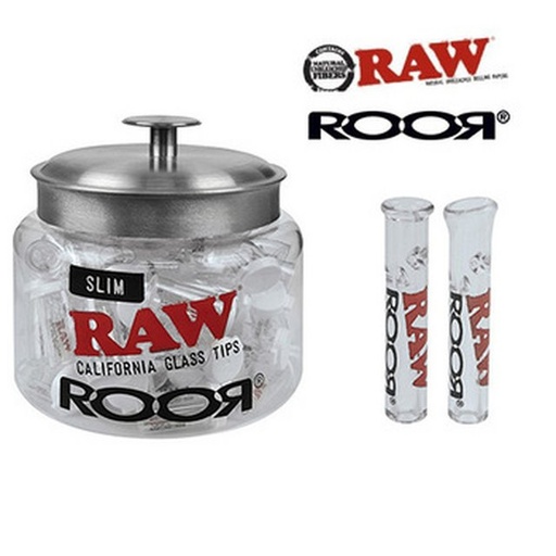 [ITM050521017923] RAW SLIM GLASS TIPS 75 PER JAR
