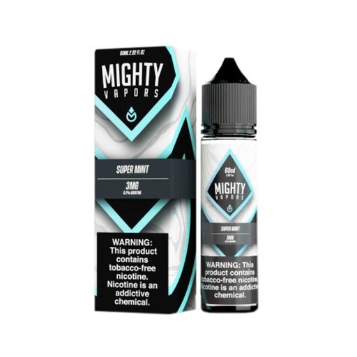 [MIGH-07216] MIGHTY VAPORS SYNTHETIC NICOTINE 60ML (SUPER MINT, 3MG)