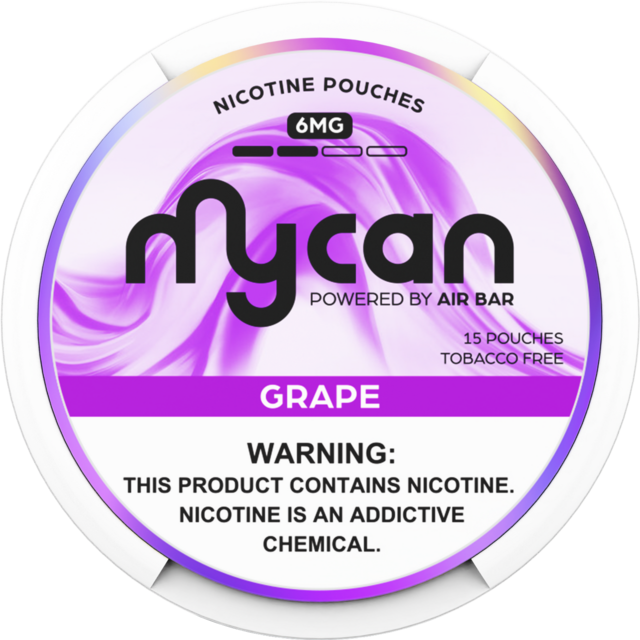 MYCAN BY AIR BAR NICOTINE POUCHES 5CT