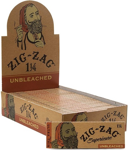 [ITM060720011295] ZIG ZAG 1.25 ULTRA THIN UNBLEACHED SLOW BURNING PAPER