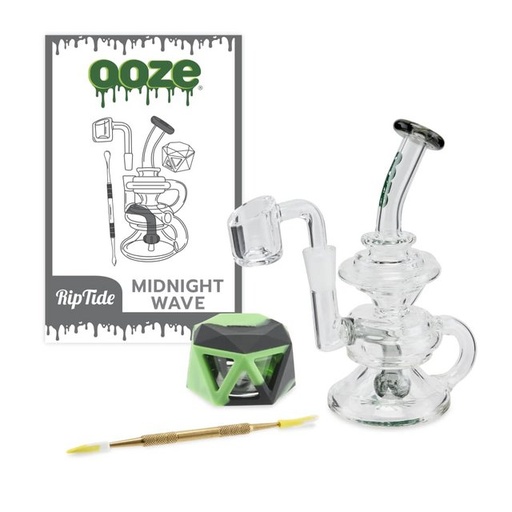 [OOZ-01424] OOZE RIP TIDE MINI RECYCLER DAB RIG (MIDNIGHTWAVE)