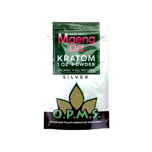 [INTREF03531] OPMS SILVER KRATOM POWDER (GREEN VEIN MAENG DA, 1OZ)