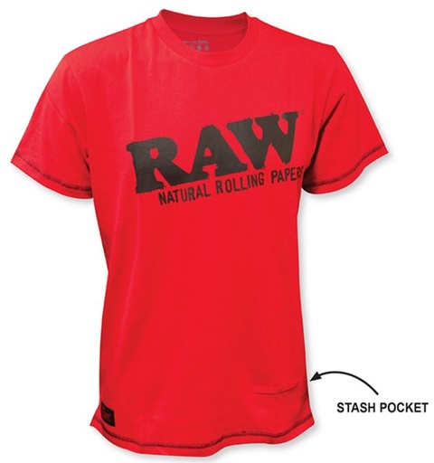 [ITM101221022090] RAW RED SHIRT WITH SIDE ZIPPER POCKET #22079 (LARGE)