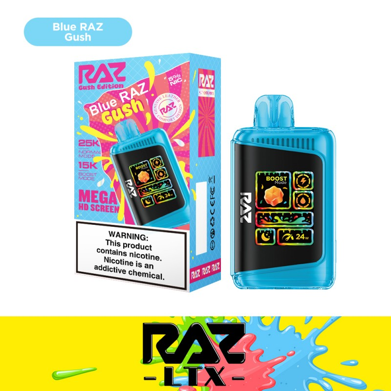 RAZ LTX 25K GUSH EDITION 5% DISPOSABLE BOX OF 5