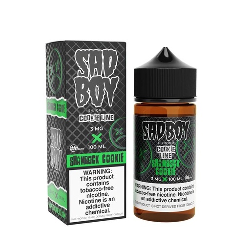 [SADB-06566] SADBOY SYNTHETIC NICOTINE 100ML (COOKIE LINE X SHAMROCK COOKIE, 3MG)