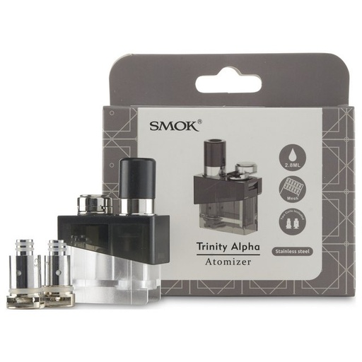 [Temp-HAM-004441] SMOK TRINITY ALPHA EMPTY POD (STAINLESS STEEL)