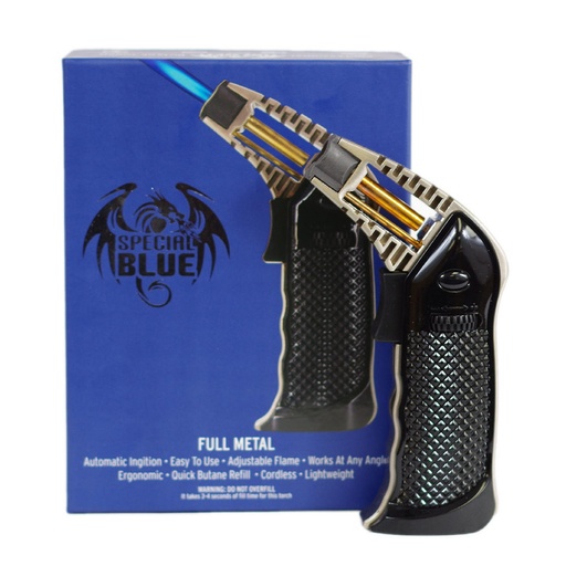 [INTREF03790] SPECIAL BLUE FULL METAL TORCH (BLACK)