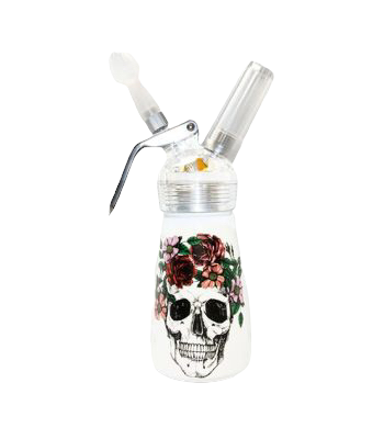 [INTREF01816] SPECIAL BLUE SUEDE DESIGN SERIES DISPENSERS 0.25LITER HALF PINT (FLORA SKULL)
