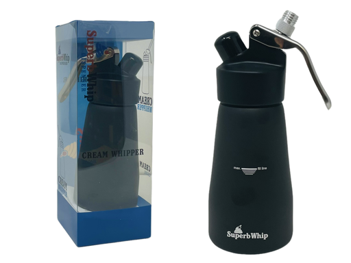 [INTREF01853] SUPERB WHIP CREAM DISPENSERS 250ML (BLACK SHINE)
