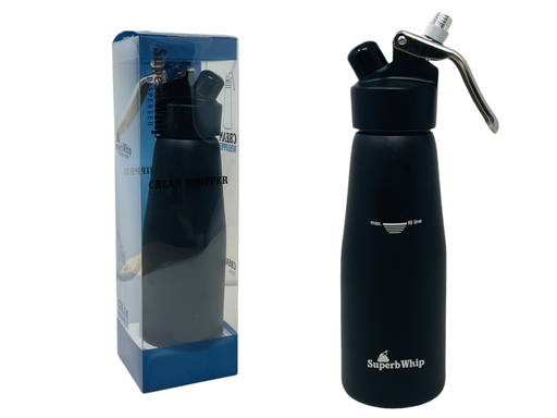 [INTREF01860] SUPERB WHIP CREAM DISPENSERS 500ML (BLACK SHINE)