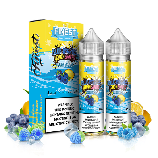 [FIN-02061] THE FINEST SWEET & SOUR EDITION 60ML 2CT (BLUE BERRIES LEMON SWIRL MENTHOL ICE, 3MG)