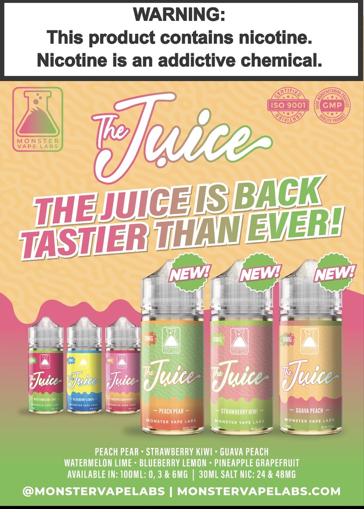 THE JUICE SYNTHETIC NICOTINE 100ML