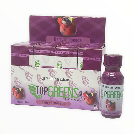 [TOP-02421] TOPGREENS ULTRA KRATOM EXTRACT SHOTS 10ML (BERRY LEMONADE)