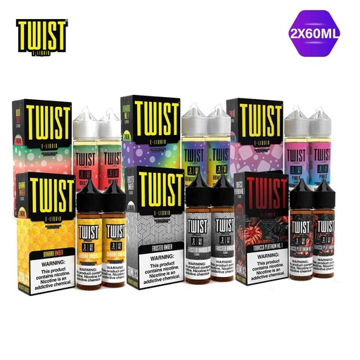 [TWIS-05872] TWIST E-LIQUID 2X60ML (ICED BLUE RAZZ, 3MG)