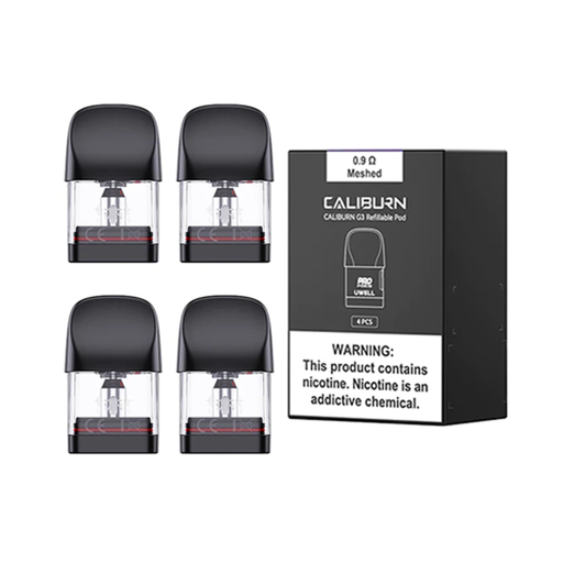 [UWEL-26071] UWELL CALIBURN G3 REFILLABLE POD 2.5ML 4CT (0.9OHM MESHED)