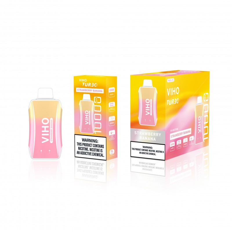 VIHO TURBO 5% DISPOSABLE 10000 PUFFS BOX OF 5