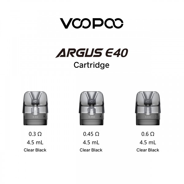 VOOPOO ARGUS E40 CARTRIDGE 4.5ML 2CT