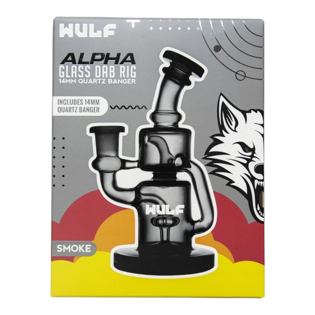 WULF ALPHA GLASS DAB RIG 14MM QUARTZ BANGER