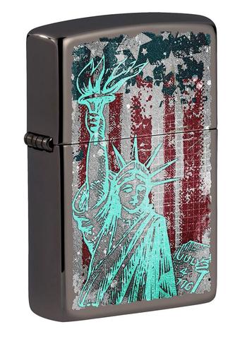 ZIPPO LIGHTER REGULAR STATUE OF LIBERTY DESIGN 49663