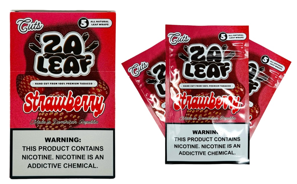 ZA LEAF NATURAL LEAF WRAPS 5CT BOX OF 8