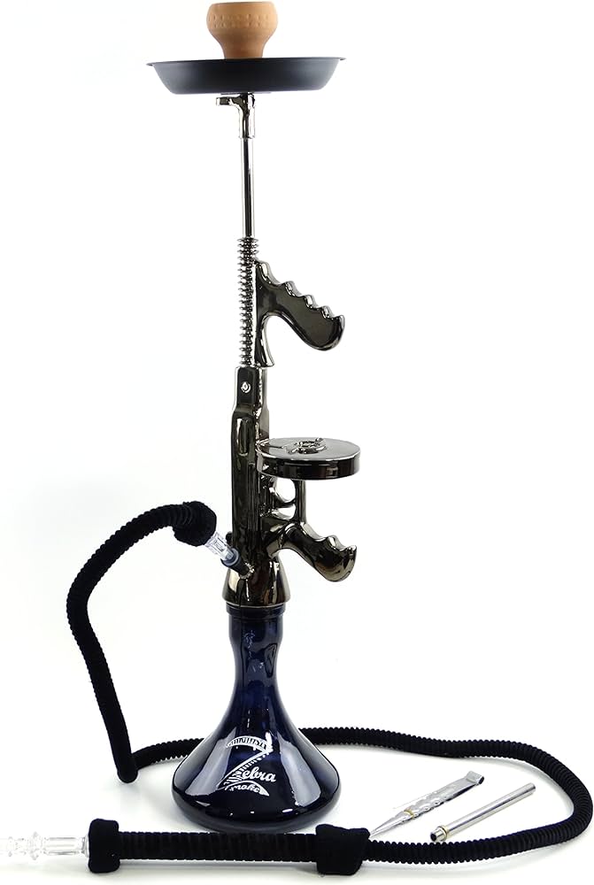 ZEBRA CHICAGO TOMMY GUN HOOKAH