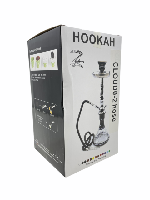 ZEBRA HOOKAH 19" CLOUD 2 HOSE
