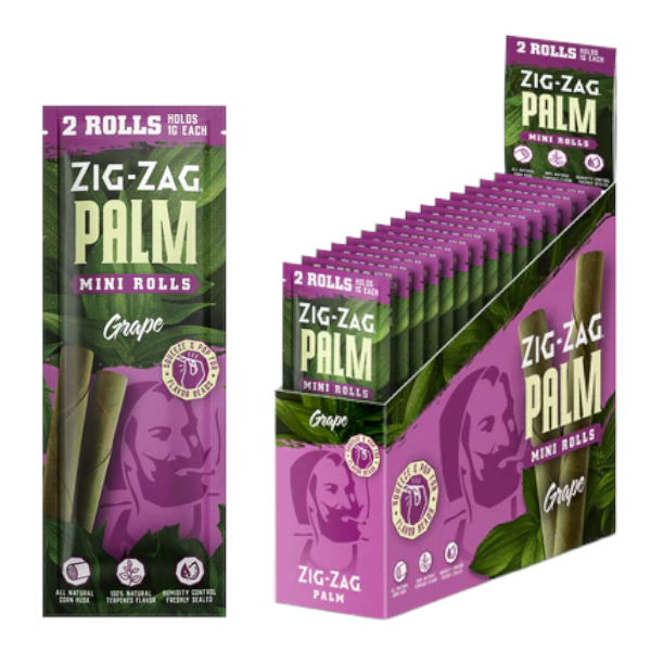 ZIG ZAG PALM MINI ROLLS 2CT BOX OF 15