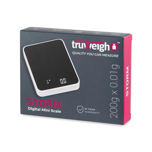 [ITM100720011923] TRUWEIGH STORM MINI SCALE 200G X 0.01G WHITE SC-267