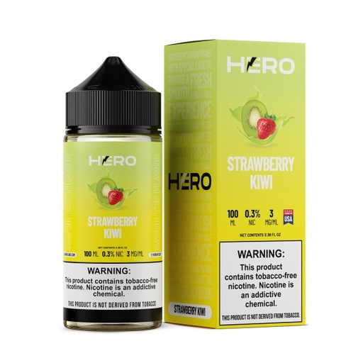 [HERO-12378] HERO SYNTHETIC NICOTINE 100ML (STRAWBERRY KIWI, 3MG)