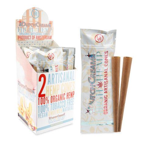 [HIG-01558] HIGH HEMP ORGANIC ARTISANAL CONES 15CT (DUTCH CREAM)