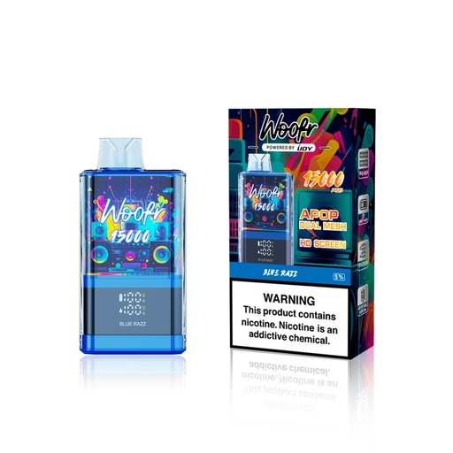 [IJOY-21145] IJOY WOOFR 5% DISPOSABLE 15000 PUFFS BOX OF 5 (BLUE RAZZ)