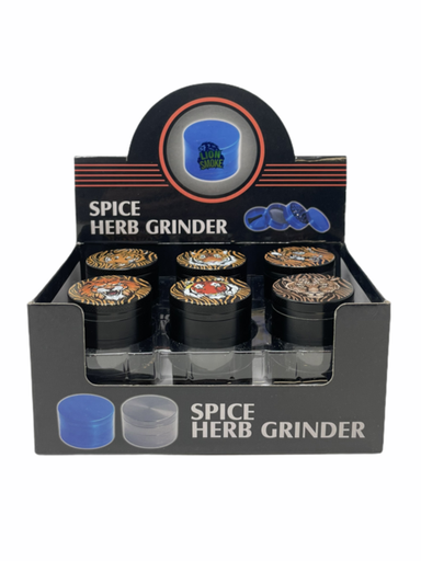 [ITM141120014934] LION SMOKE SPICE HERB 4 PARTS GRINDER ZNG303-40MM BOX OF 12