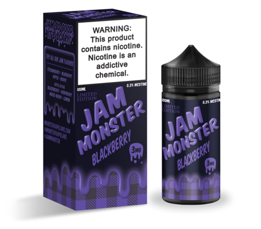 [INTREF05275] JAM MONSTER SYNTHETIC NICOTINE 100ML (GRAPE, 3MG)