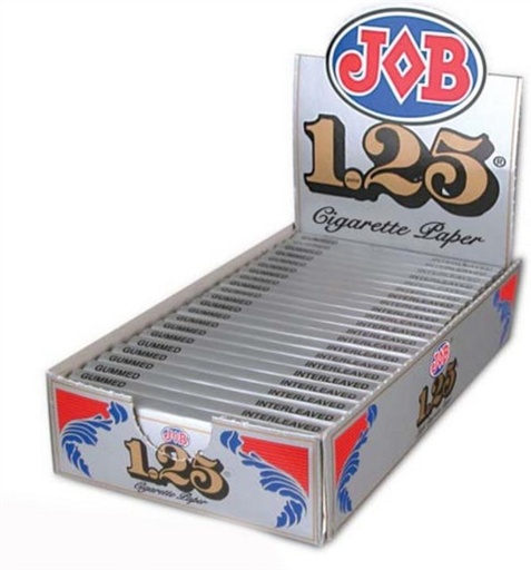 [INTREF04292] JOB SILVER ROLLING PAPER BOX OF 24 (1.25)