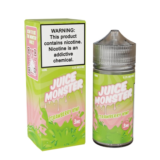 [JUIC-24524] JUICE MONSTER SYNTHETIC NICOTINE 100ML (STRAWBERRY KIWI, 3MG)