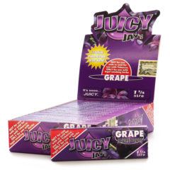 [INTREF04312] JUICY JAY'S 1.25 FLAVORED ROLLING PAPER BOX OF 24 (GRAPE)
