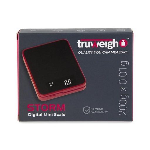[ITM150720012566] TRUWEIGH STORM MINI SCALE 200G X 0.01G RED