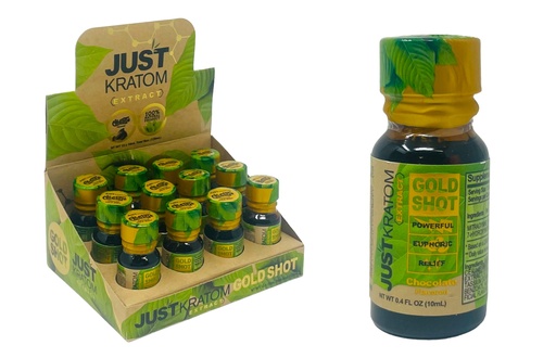 [JUST-08245] JUST KRATOM EXTRACT GOLD SHOT BOX OF 12 (ORIGINAL)