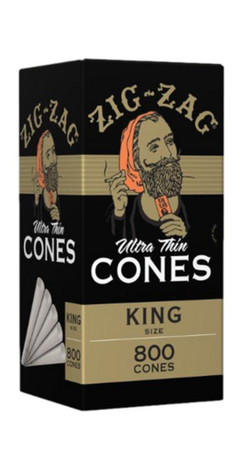 [ITM190122022698] ZIG ZAG KING SIZE ULTRA THIN CONES 800CT