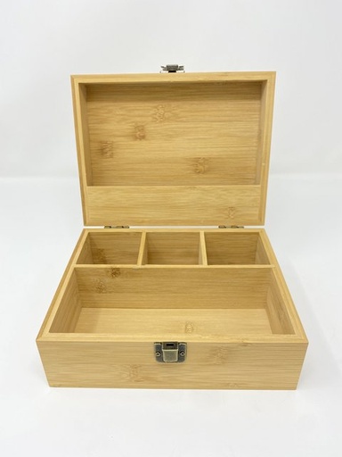 [ITM23062059145914] NEVER XHALE BAMBOO STASH BOX WITH LATCH LARGE #30487