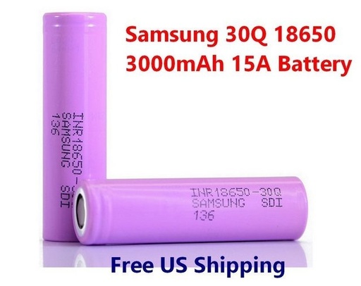 [ITM23062063706370] PINK BATTERY 30Q 18650 3000MAH 2CT