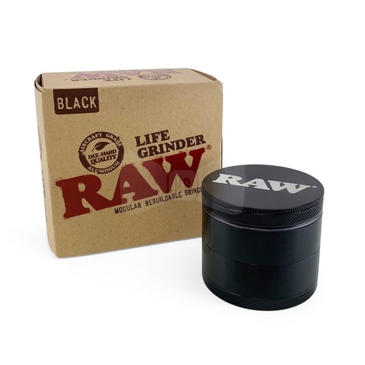 [ITM23062083928392] RAW LIFE GRINDER MODULAR REBUILDABLE GRINDER BLACK