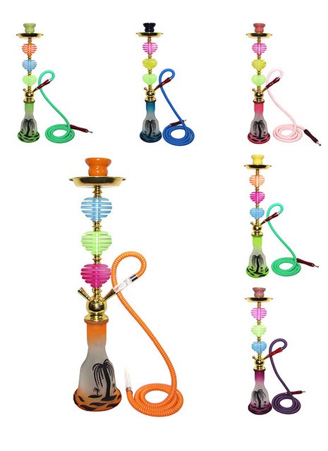 ZEBRA SMOKE BEACH 1HOSE HOOKAH ASSORTED COLORS
