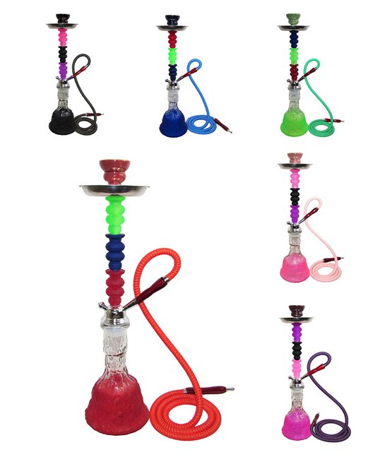 ZEBRA RAINBOW 2 HOSE HOOKAH ASSORTED COLORS